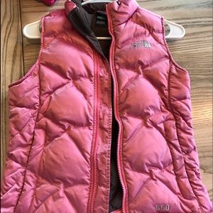 Girls north face vest